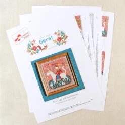 The Lady And The Unicorn Cross Stitch Pattern -Olympus Handmade Store gera Kyoko Maruoka japanese cross stitch pattern 14