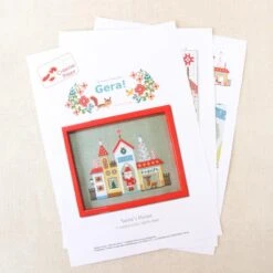 Santa's House Cross Stitch Pattern -Olympus Handmade Store gera Kyoko Maruoka japanese cross stitch pattern 36