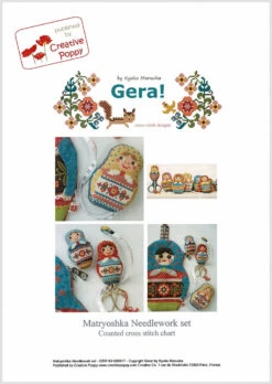 Matryoshka Needlework Set Cross Stitch Pattern 9 Matryoshka Needlework Set Cross Stitch Pattern -Olympus Handmade Store gera cross stitch pattern matryoshka 01