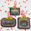 Chalkboard Ornaments Cross Stitch Pattern - Part 2 -Olympus Handmade Store hands on design cross stitch pattern chalkboard christmas part 2 1