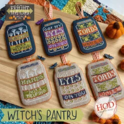 Fright This Way Cross Stitch Ornament Pattern - Witch's Pantry 7 Fright This Way Cross Stitch Ornament Pattern - Witch's Pantry -Olympus Handmade Store hands on design cross stitch pattern fright witchs pantry 03