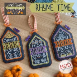 Fright This Way Cross Stitch Ornament Pattern - Rhyme Time