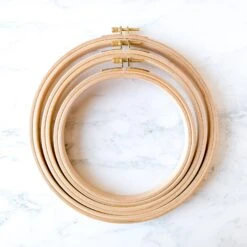 Premium Hardwood Embroidery Hoops - 5/8" Thick -Olympus Handmade Store hardwicke premium hard wood round embroidery hoop 1