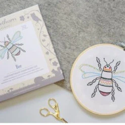 Bee Contemporary Hand Embroidery Kit -Olympus Handmade Store hawthorn handmade bee 3