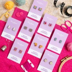 Crafty Earrings - Thread Bobbins 13 Crafty Earrings - Thread Bobbins -Olympus Handmade Store hawthorn handmade crafty earrings 3