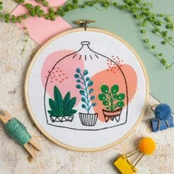 Glass Garden Hand Embroidery Kit