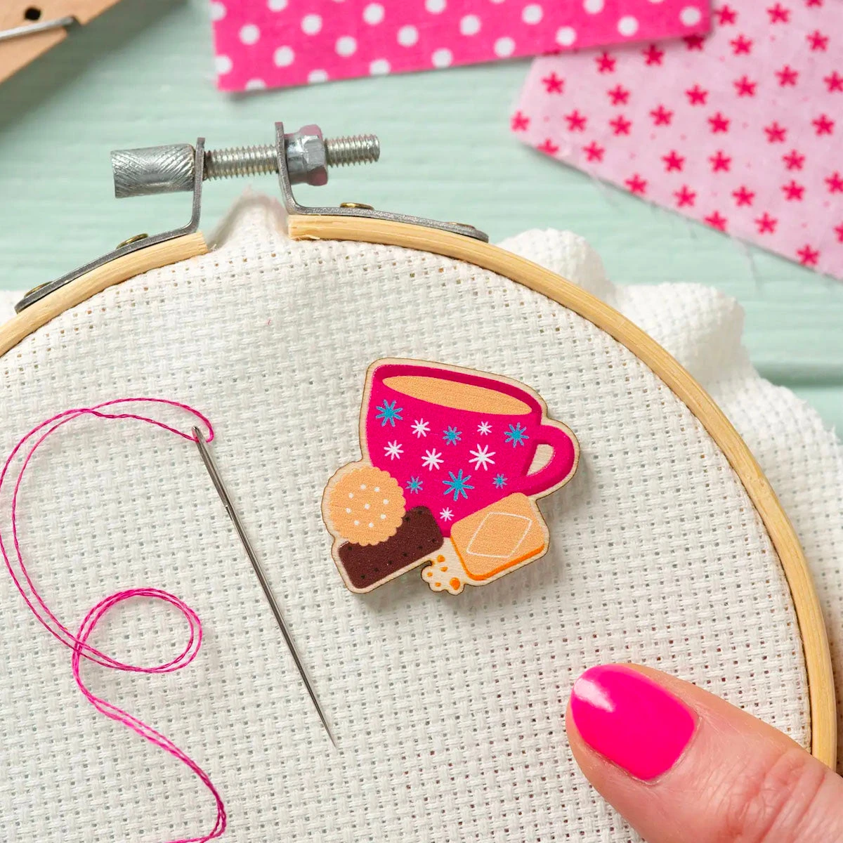 Tea And Biscuits Needle Minder 4 Tea And Biscuits Needle Minder - Image 2