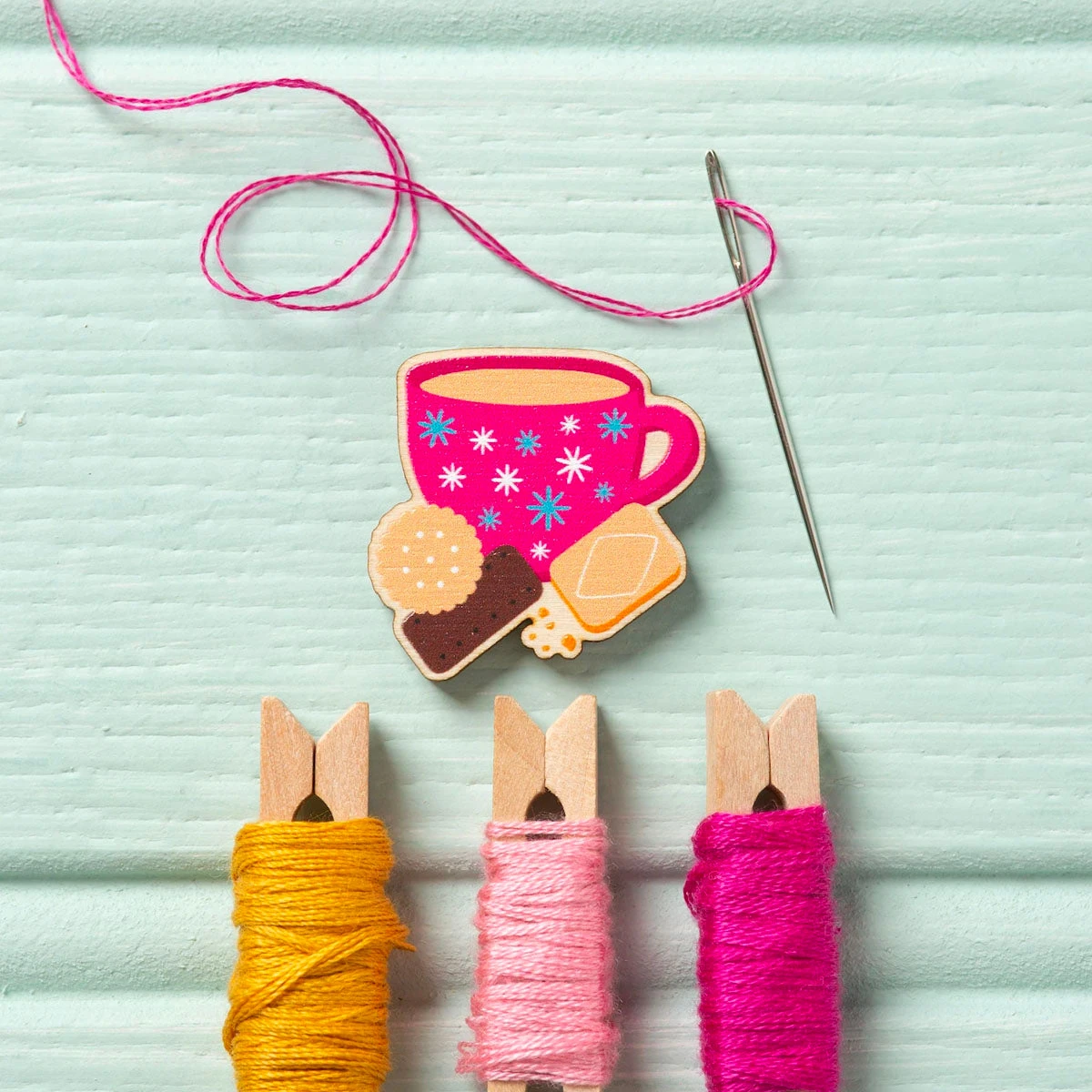 Tea And Biscuits Needle Minder 5 Tea And Biscuits Needle Minder - Image 3