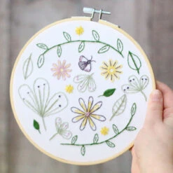 Wildflower Meadow Hand Embroidery Kit 8 Wildflower Meadow Hand Embroidery Kit -Olympus Handmade Store hawthorn handmade hand embroidery kit wildflower meadow 03