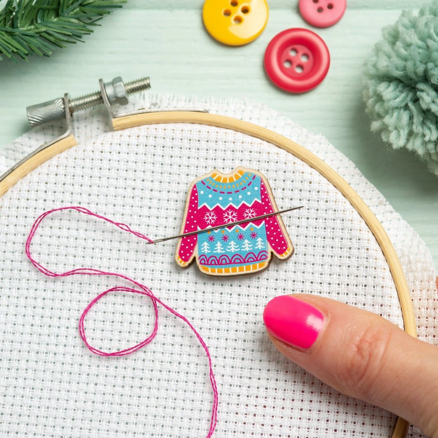 Christmas Jumper Needle Minder 4 Christmas Jumper Needle Minder - Image 2
