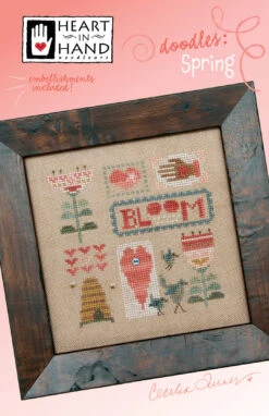 Spring Doodles Cross Stitch Pattern 9 Spring Doodles Cross Stitch Pattern -Olympus Handmade Store heart in hand cross stitch doodle spring 04