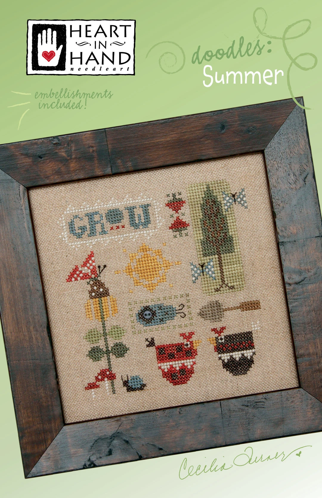 Summer Doodles Cross Stitch Pattern 5 Summer Doodles Cross Stitch Pattern - Image 3