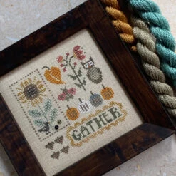 Autumn Doodles Cross Stitch Pattern -Olympus Handmade Store heart in hand cross stitch doodle sutumn 01