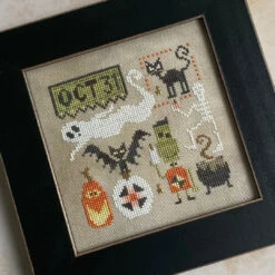 Halloween Doodles Cross Stitch Pattern
