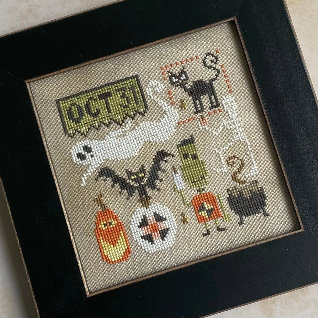 Halloween Doodles Cross Stitch Pattern 3 Halloween Doodles Cross Stitch Pattern