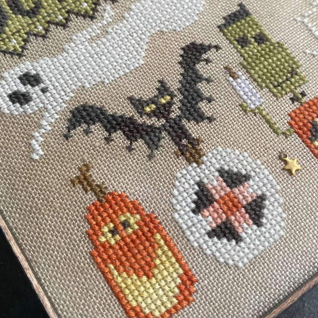 Halloween Doodles Cross Stitch Pattern 4 Halloween Doodles Cross Stitch Pattern - Image 2