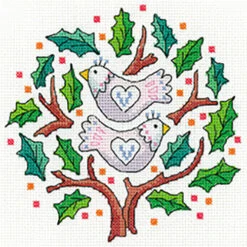 Two Turtle Doves Cross Stitch Kit
