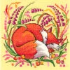 Woodland Creatures Cross Stitch Kit - Fox -Olympus Handmade Store heritage crafts cross stitch kit woodland creatures fox 01