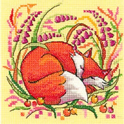 Woodland Creatures Cross Stitch Kit - Fox