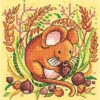 Woodland Creatures Cross Stitch Kit - Mouse -Olympus Handmade Store heritage crafts cross stitch kit woodland creatures mouse 01