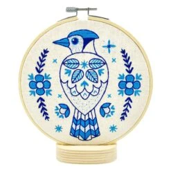 Blue Jay Hand Embroidery Kit