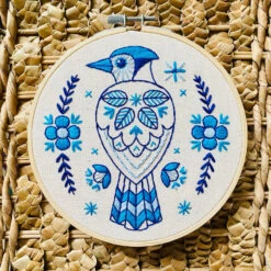 Blue Jay Hand Embroidery Kit -Olympus Handmade Store hook line tinker 20230308