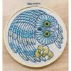 Saw Whet Owl Hand Embroidery Kit -Olympus Handmade Store hook line tinker embroidery kit saw whet owl 01