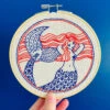 Mermaid Hair (Don't Care!) Hand Embroidery Kit -Olympus Handmade Store hook line tinker hand embroidery kit mermaid hair 0000 Layer1