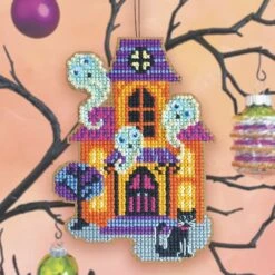 House Guests Cross Stitch Halloween Ornament Kit
