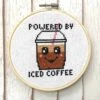 Powered By Iced Coffee Cross Stitch Pattern 1 Powered By Iced Coffee Cross Stitch Pattern -Olympus Handmade Store il 1588xN.4818837904 gvv0