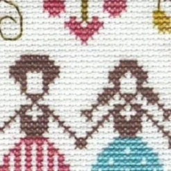 Love, Friends + Home Cross Stitch Sampler Pattern -Olympus Handmade Store jardin prive cross stitch pattern love friends home 3