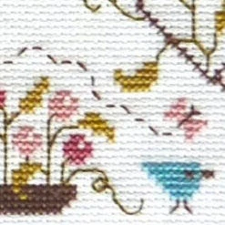Love, Friends + Home Cross Stitch Sampler Pattern -Olympus Handmade Store jardin prive cross stitch pattern love friends home 4