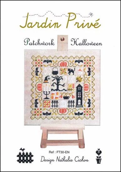 Patchwork Halloween Cross Stitch Pattern 4 Patchwork Halloween Cross Stitch Pattern - Image 2