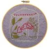 Four Stitch Hand Embroidery Sampler Kit - Terrarium 1 Four Stitch Hand Embroidery Sampler Kit - Terrarium -Olympus Handmade Store jennifer jangles hand embroiderry kit terrarium 01