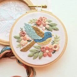 Bluebird Sampler Hand Embroidery Kit