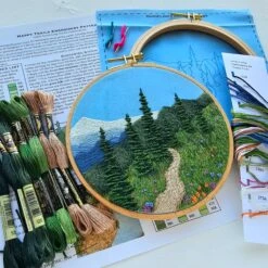 Happy Trails Hand Embroidery Kit -Olympus Handmade Store jessica long embroidery happy trails 33