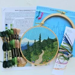 Happy Trails Hand Embroidery Kit -Olympus Handmade Store jessica long embroidery happy trails 34