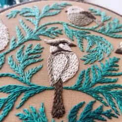 Winter Birds Hand Embroidery Kit -Olympus Handmade Store jessica long embroidery kit winter birds 01