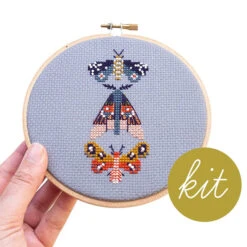 Moths Cross Stitch Kit