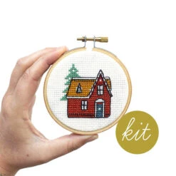Vintage Cabin Cross Stitch Kit