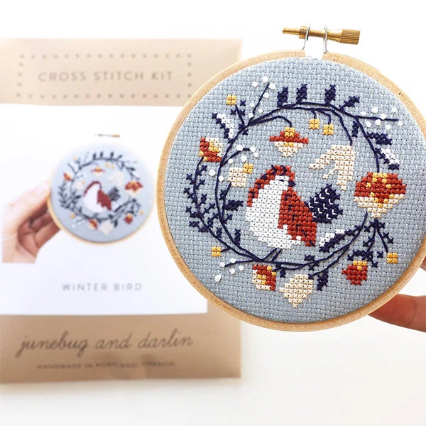 Winter Bird Cross Stitch Kit 5 Winter Bird Cross Stitch Kit - Image 3