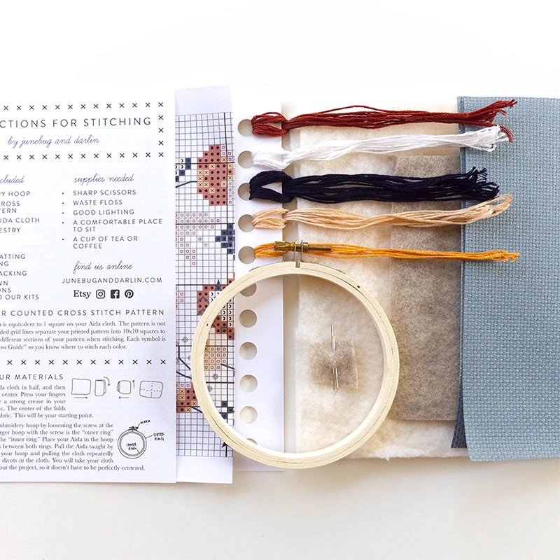 Winter Bird Cross Stitch Kit 6 Winter Bird Cross Stitch Kit - Image 4