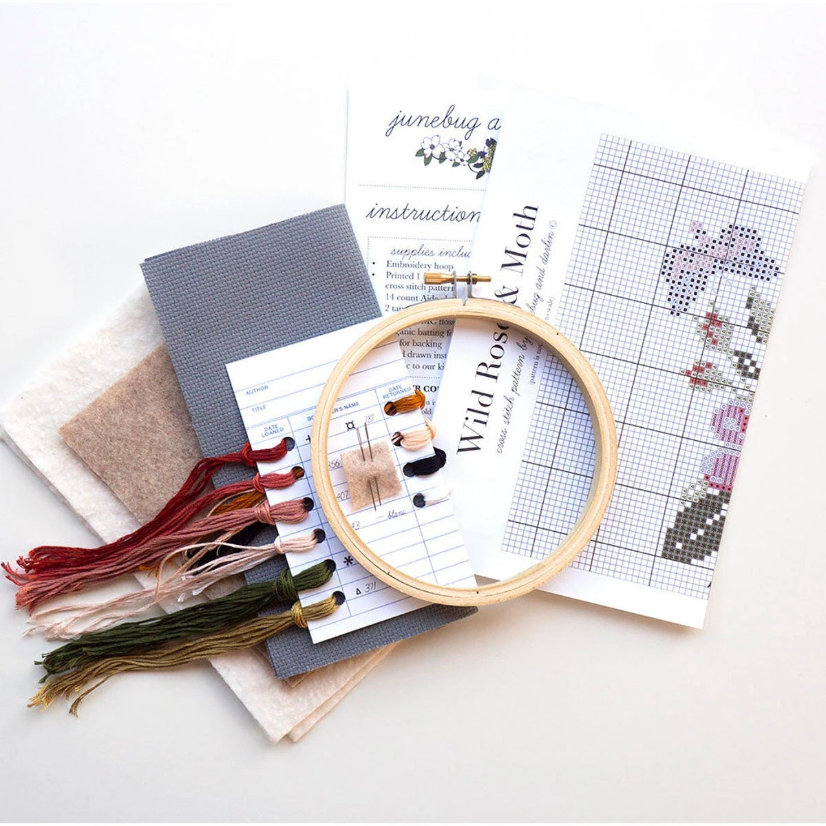 Wild Rose And Moth Cross Stitch Kit 5 Wild Rose And Moth Cross Stitch Kit - Image 3