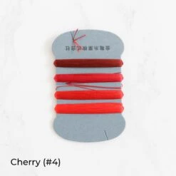 Kinkame Silk Hand Sewing Thread -Olympus Handmade Store kinkame silk thread 04 cherry