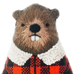 Hand Embroidered Plushie Doll Kit - Beaver