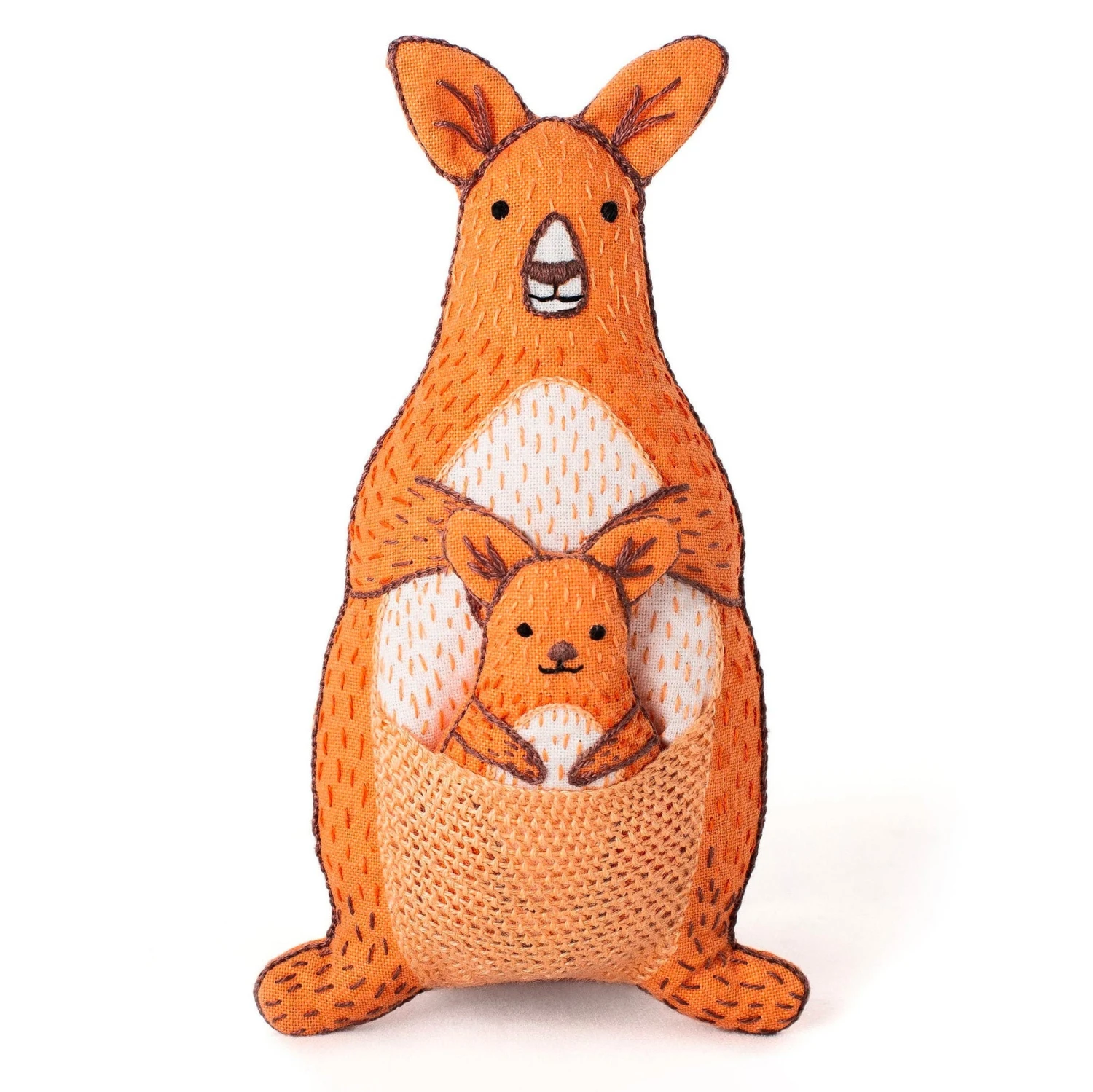 Hand Embroidered Plushie Doll Kit - Kangaroo 4 Hand Embroidered Plushie Doll Kit - Kangaroo - Image 2