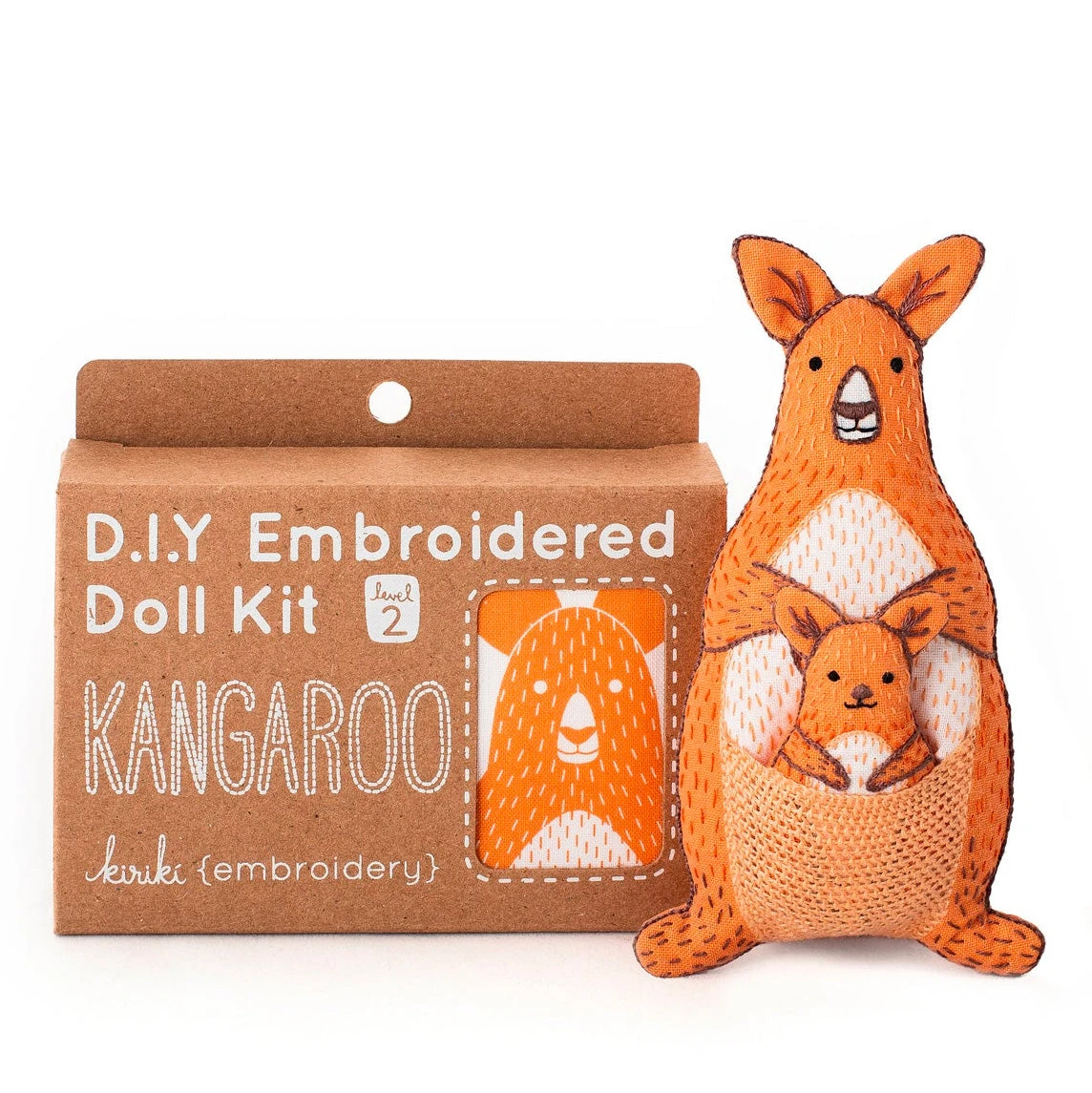 Hand Embroidered Plushie Doll Kit - Kangaroo 5 Hand Embroidered Plushie Doll Kit - Kangaroo - Image 3