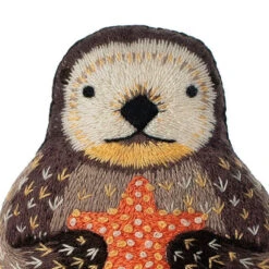 Hand Embroidered Plushie Doll Kit - Otter