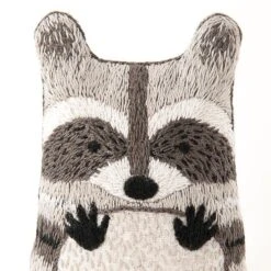 Hand Embroidered Plushie Doll Kit - Raccoon