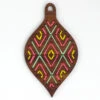 Hand Embroidered Wood Ornament Kit - Geometric -Olympus Handmade Store kiriki press hand embroidery holiday ornament kit geometric 01